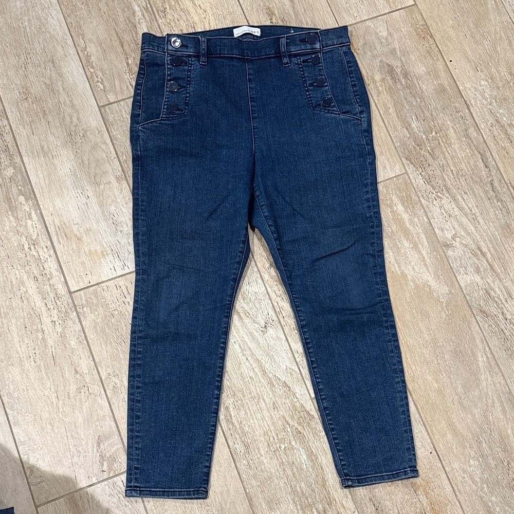 Loft high waist skinny size 31 Stylish Blue Women's Jeans